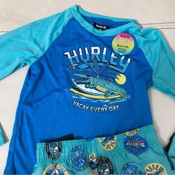 Hurley cute surf shark ocean lover top set 7004 - Picture 6 of 6